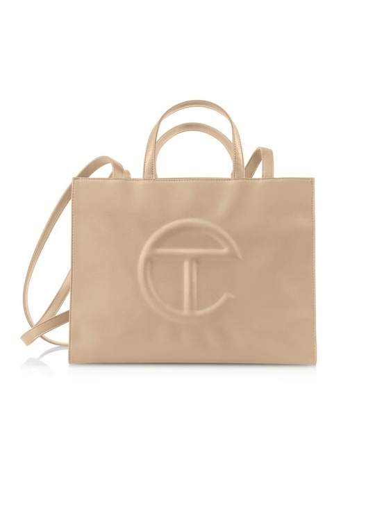 Telfar Handbags - Telfar Medium Shopping Tote Bag Cream NEW